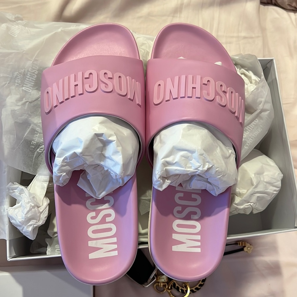 Moschino slides!!!!! BRAND NEW